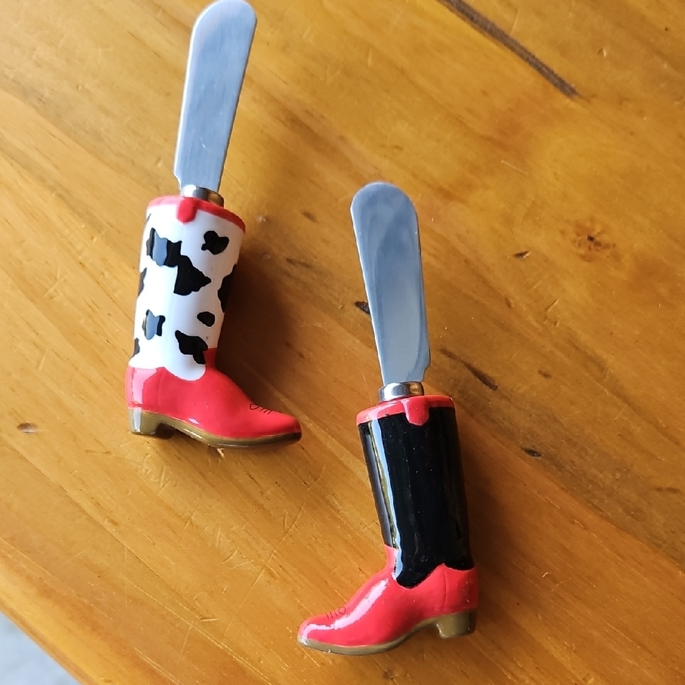 Cowboy Boot Cheese Spreaders